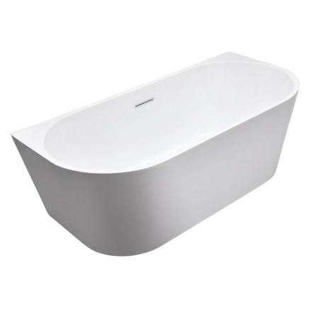 Ellwood Freestanding Back to Wall Acrylic Bath 1500x750mm