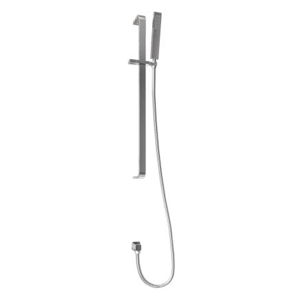 Liva Chrome Square Shower Slide Rail Shower Kit