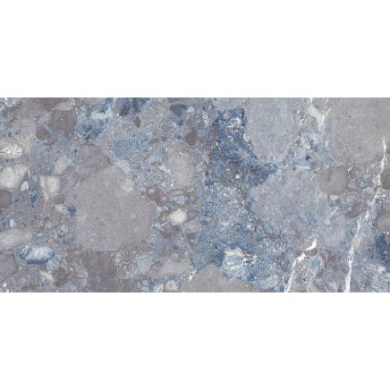 Stevenage Blue Rocker Porcelain Tile - 1200x600mm