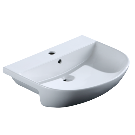 Esta Semi Recessed Short Projection Basin - 1 Tap Hole