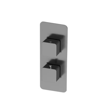 Gunmetal Dual Square Concealed Thermostatic Shower valve Single Outlet