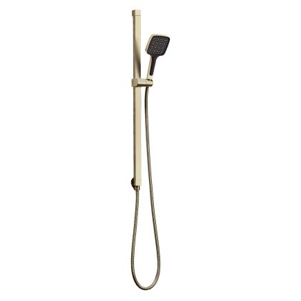 Flint Champagne Gold Square Shower Slide Rail Kit