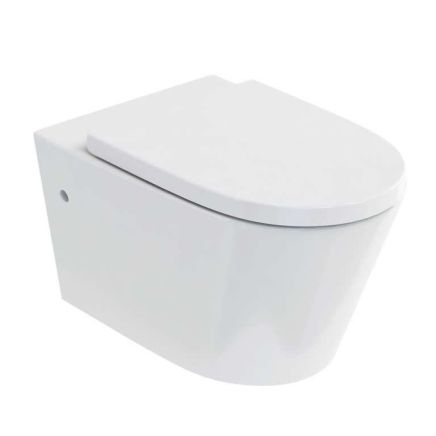 Britton Sphere Rimless Wall Hung Toilet with Soft Close Seat