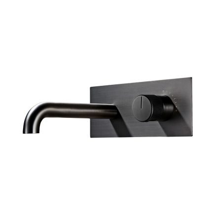 Lux Gunmetal Wall Mounted Basin Mixer Tap