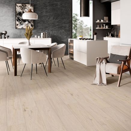Canterbury Elm Lappato Porcelain Wood Effect Tile - 1200x220mm