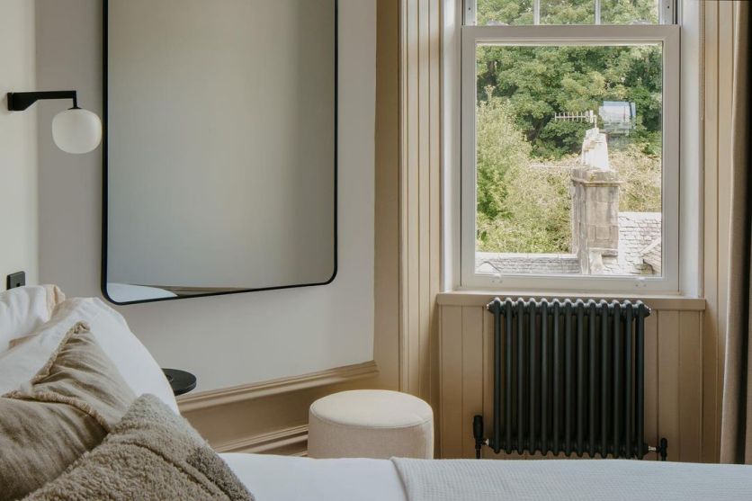 Grey Double Horizontal Column Radiator