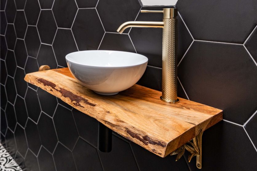 Moray Satin Bronze Tall Basin Tap