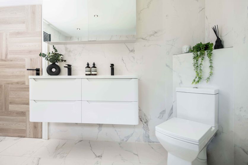 Ellis White Wall Hung Double Vanity Unit