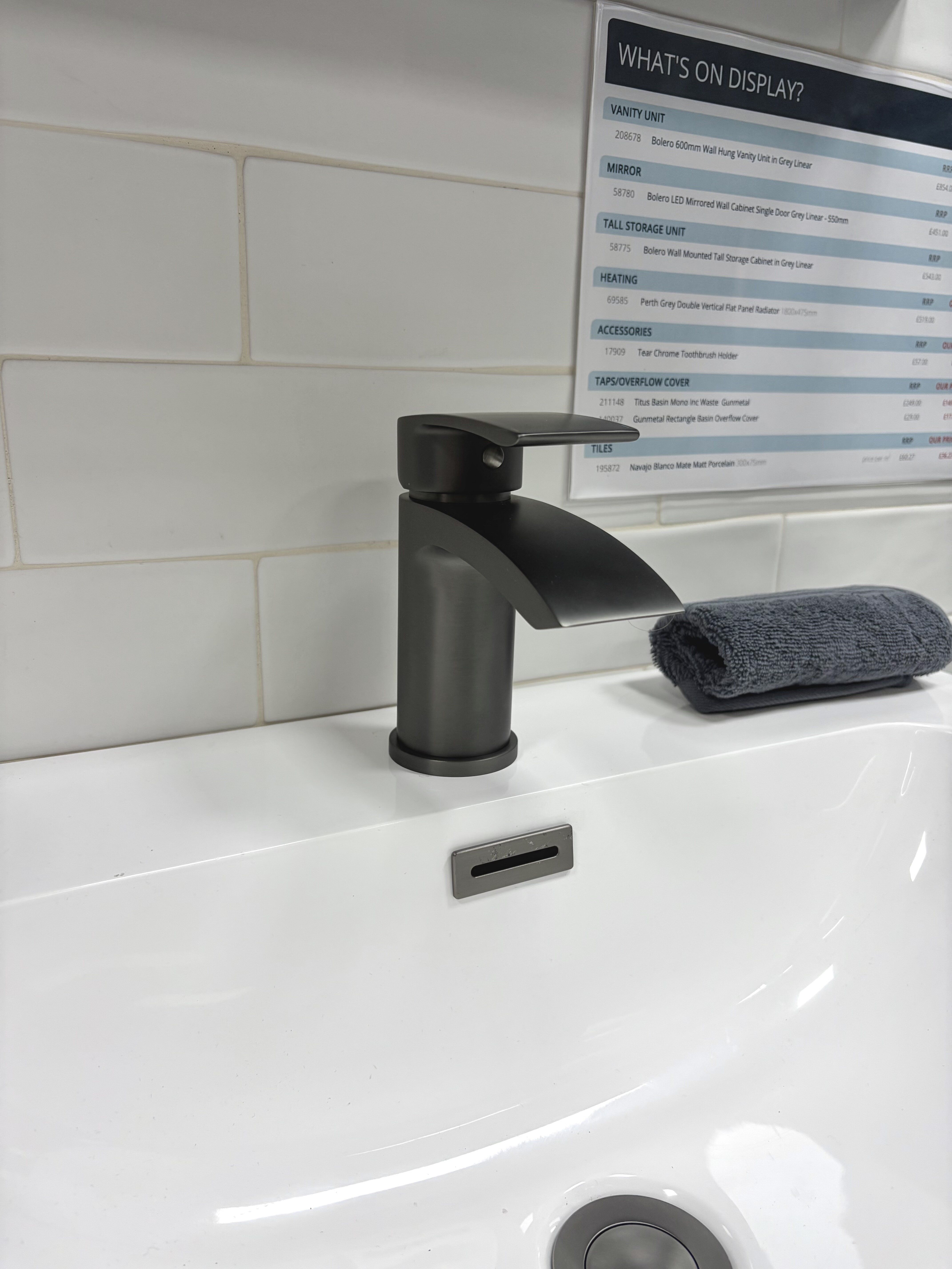 Gunmetal Tear Basin Tap