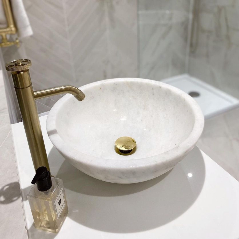 Urban Brushed Gold Tall Basin Tap