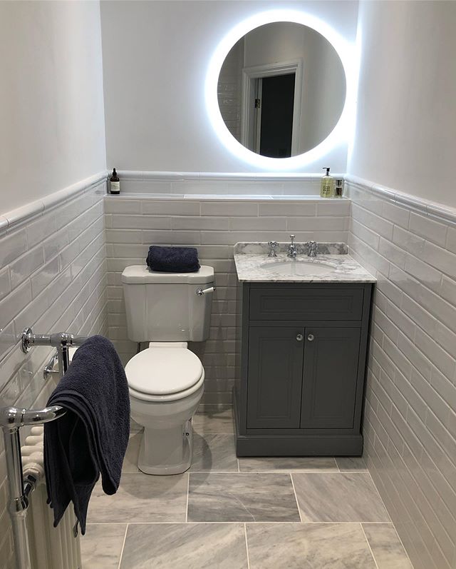 Richmond Square Light Grey Vanity Unit