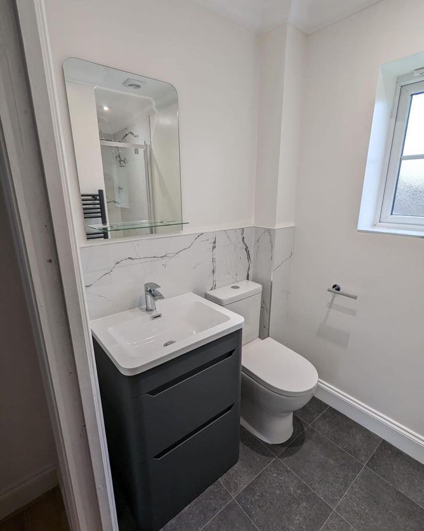 Ellis Floor Standing 600mm Vanity Unit in Charcoal