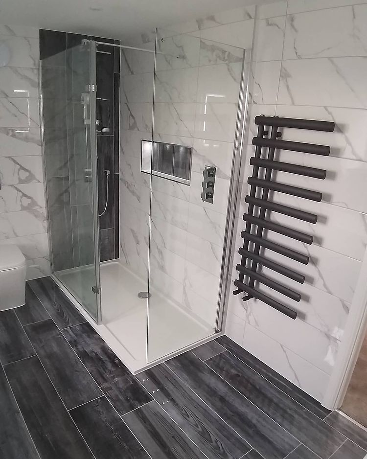 Myst Smoke Gloss Wood Effect Porcelain Tile
