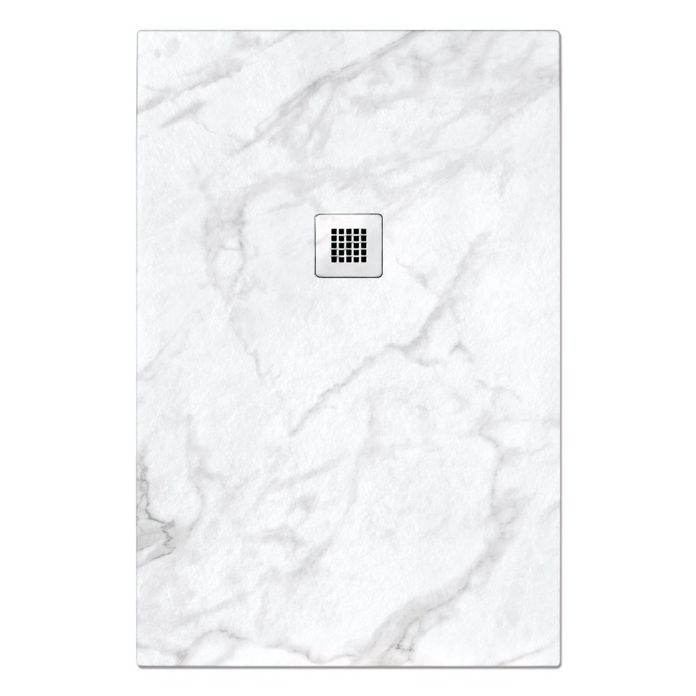 Peoria Arabesco White Marble Shower Tray 1500x900mm