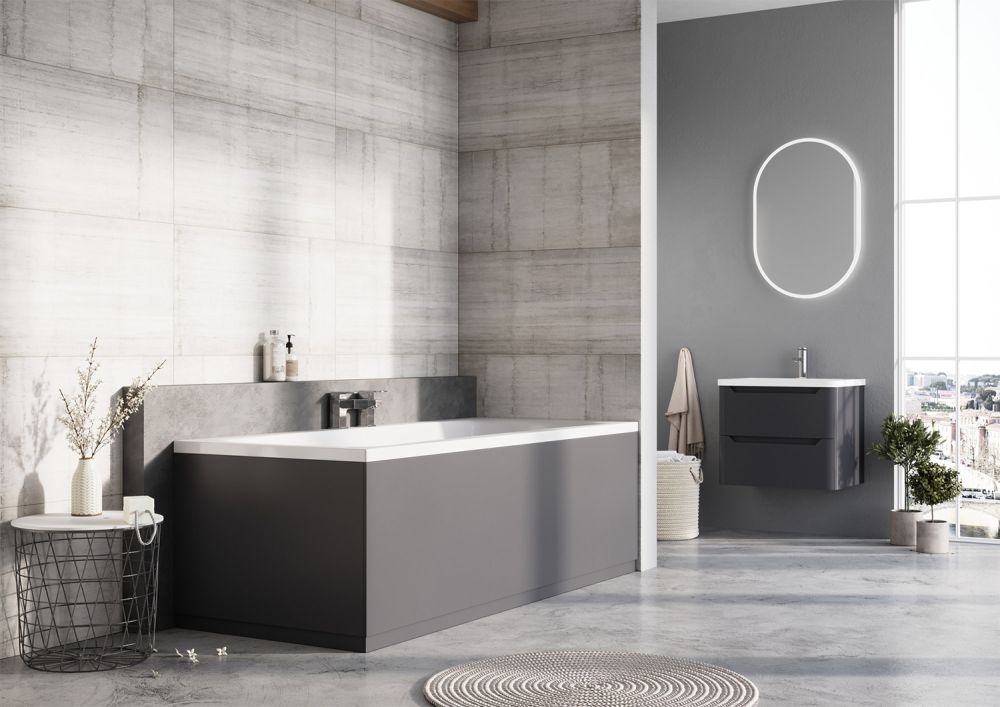 Ellis Charcoal Front Bath Panel 1800mm