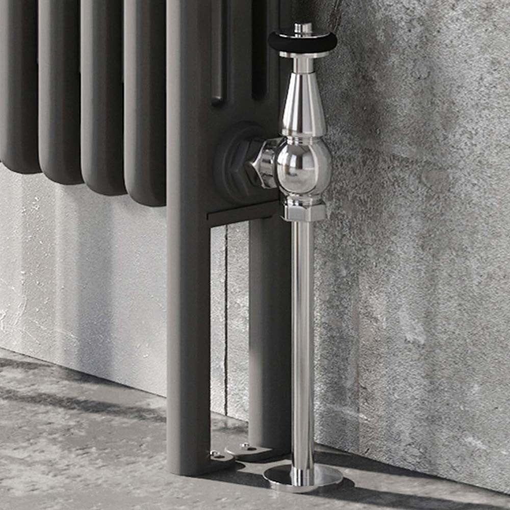 Upton Grey Double Vertical Column Radiator 1800x290mm
