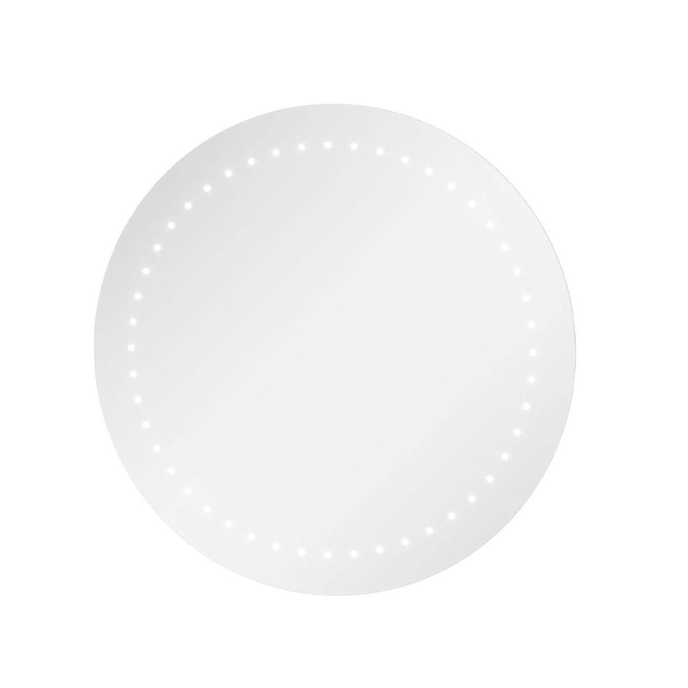 Ciara Round Battery Operated LED Bathroom Mirror 600x600mm