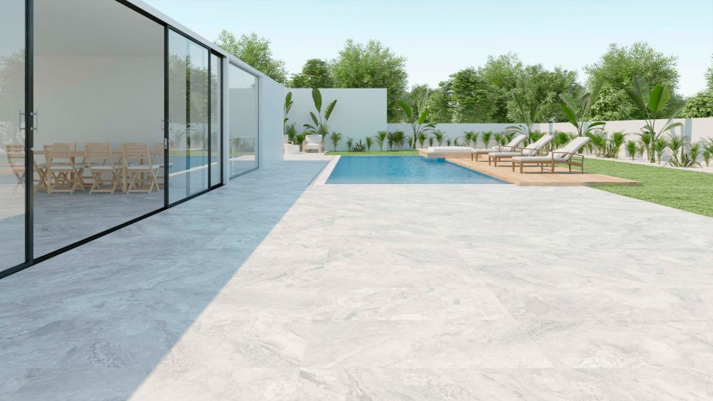 Delilah Cloud Matt Porcelain Tile 1000x1000mm