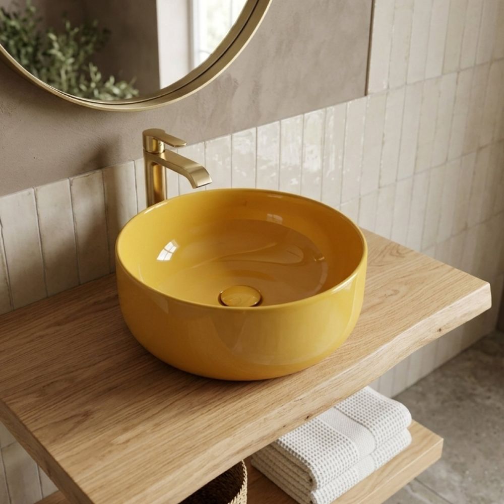 Verity Narciso Gloss Round Countertop Basin