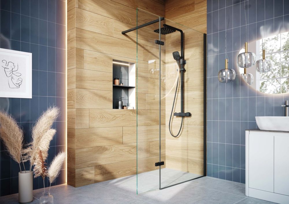 Luso Avon Grey Gloss Ceramic Tile 100x300mm