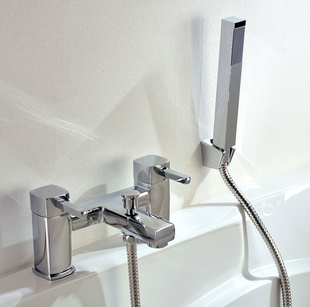 Quadro Chrome Bath Shower Mixer Tap