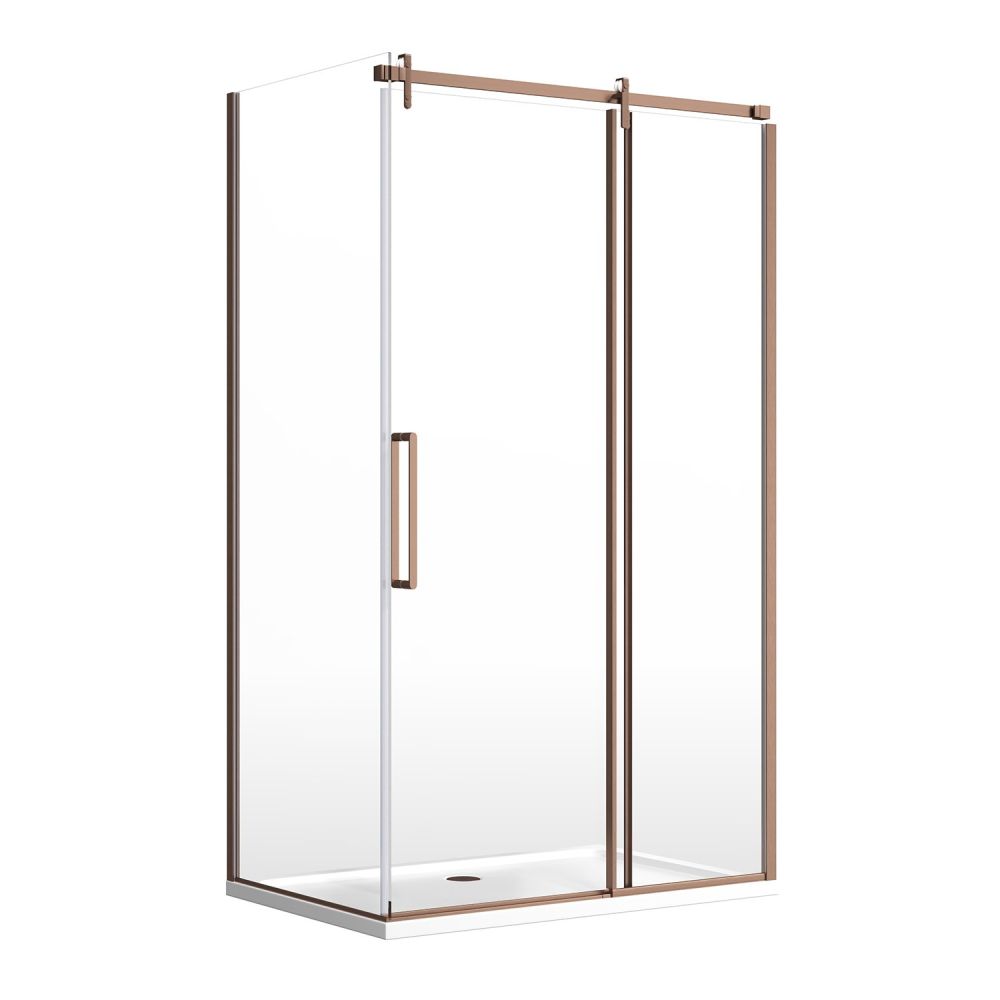 Ryland Brushed Bronze Shower Side Panel