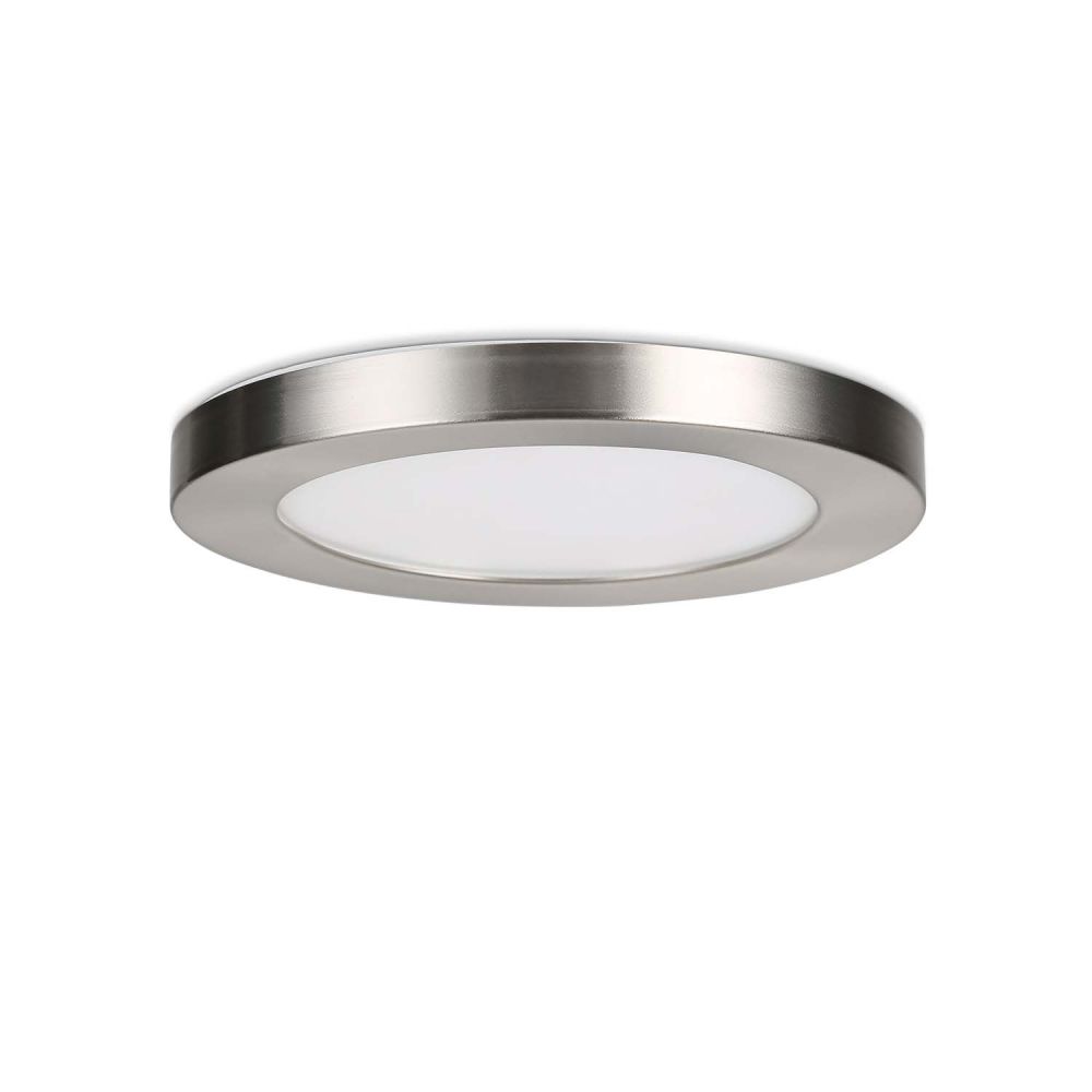 Taurus Satin Nickel 12w LED Round 5 in 1 Ceiling or Wall Panel