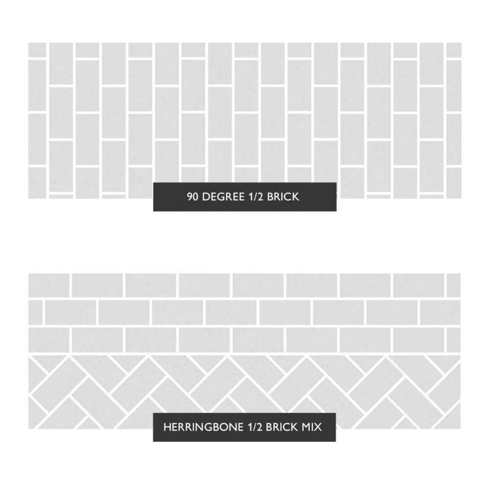 Metro White Ceramic Brick Tile 100x200mm