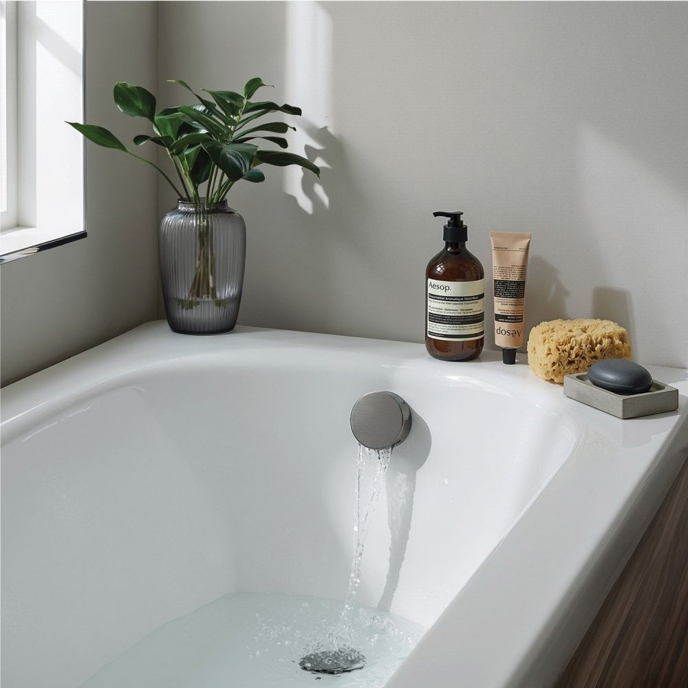 Gunmetal Overflow Bath Filler