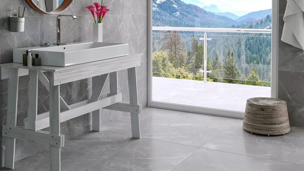 Milton Grey Rectified Porcelain Tile 600x1200mm