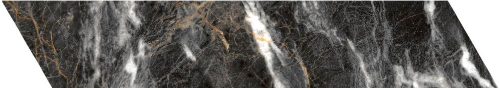 Salerno Black Matt Marble Chevron Tile 80x400mm