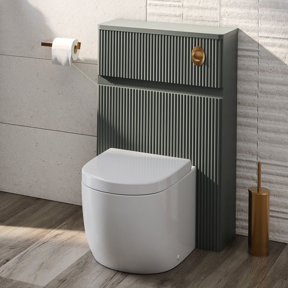 Wish Ribbed Green WC Unit