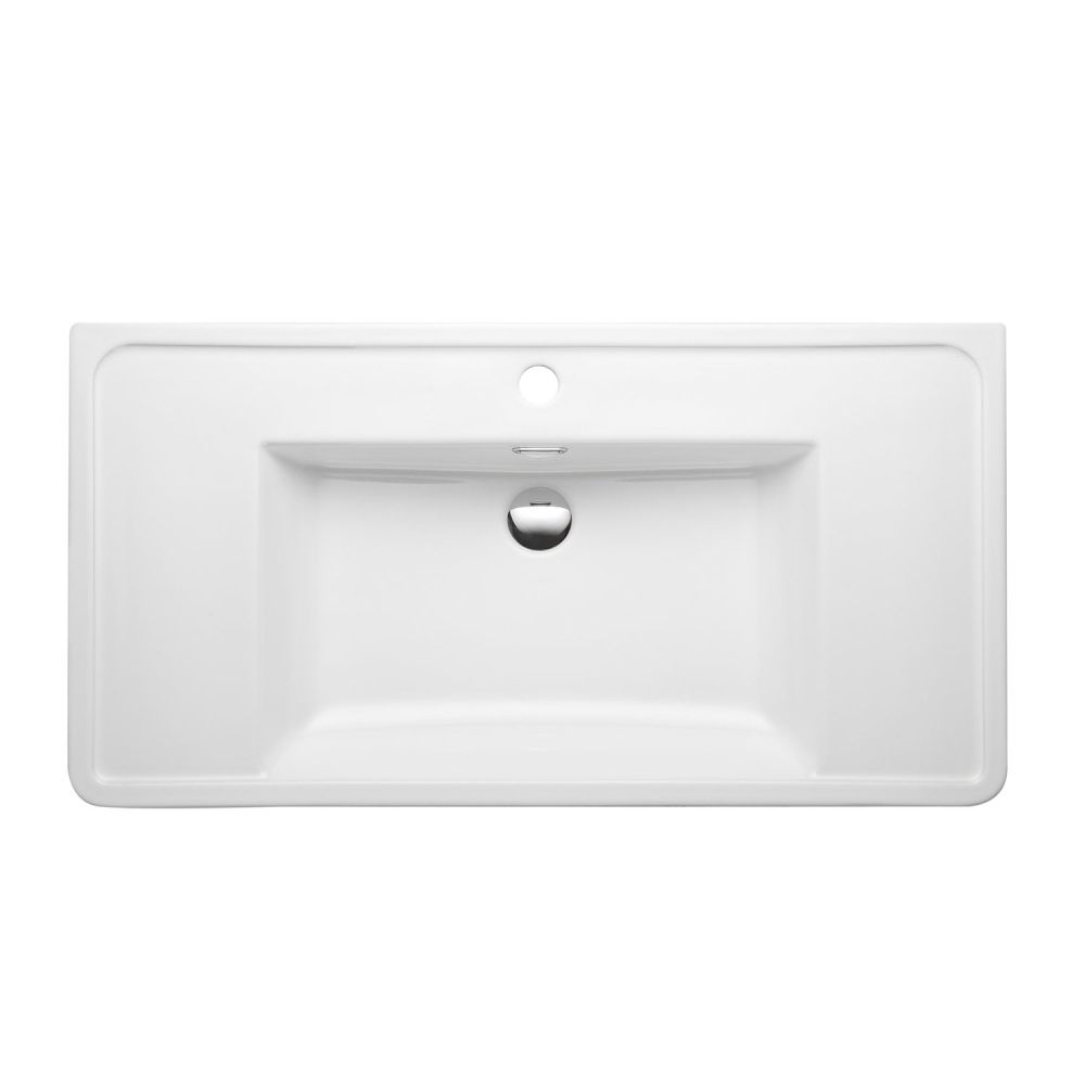 Erin ceramic basin from above