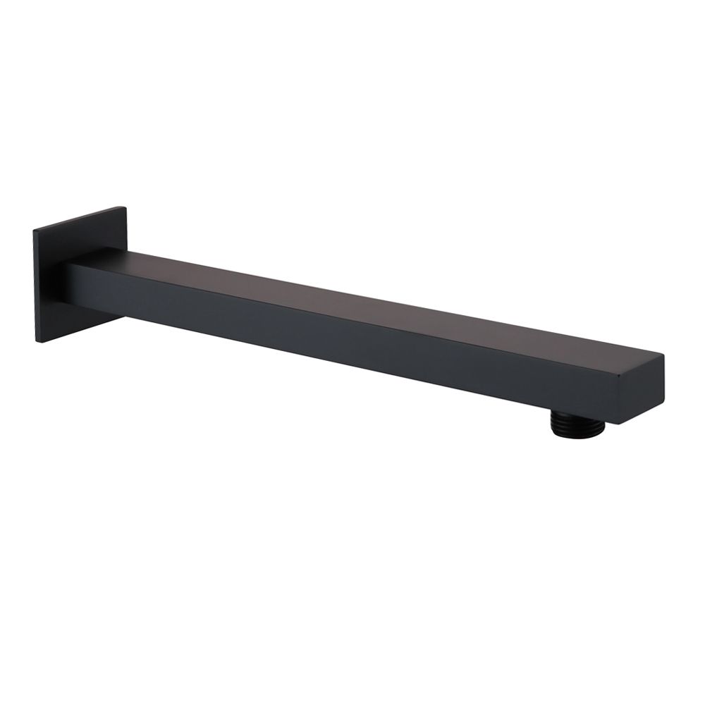 Square Shower Arm – Matt Black