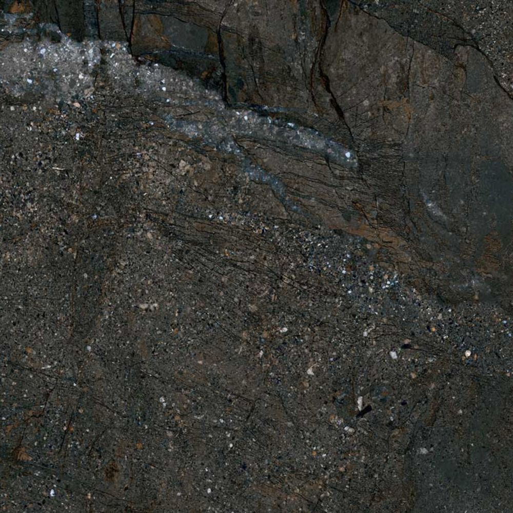 Zoltan Black Stone Effect Gloss Porcelain Tile 1200x1200mm