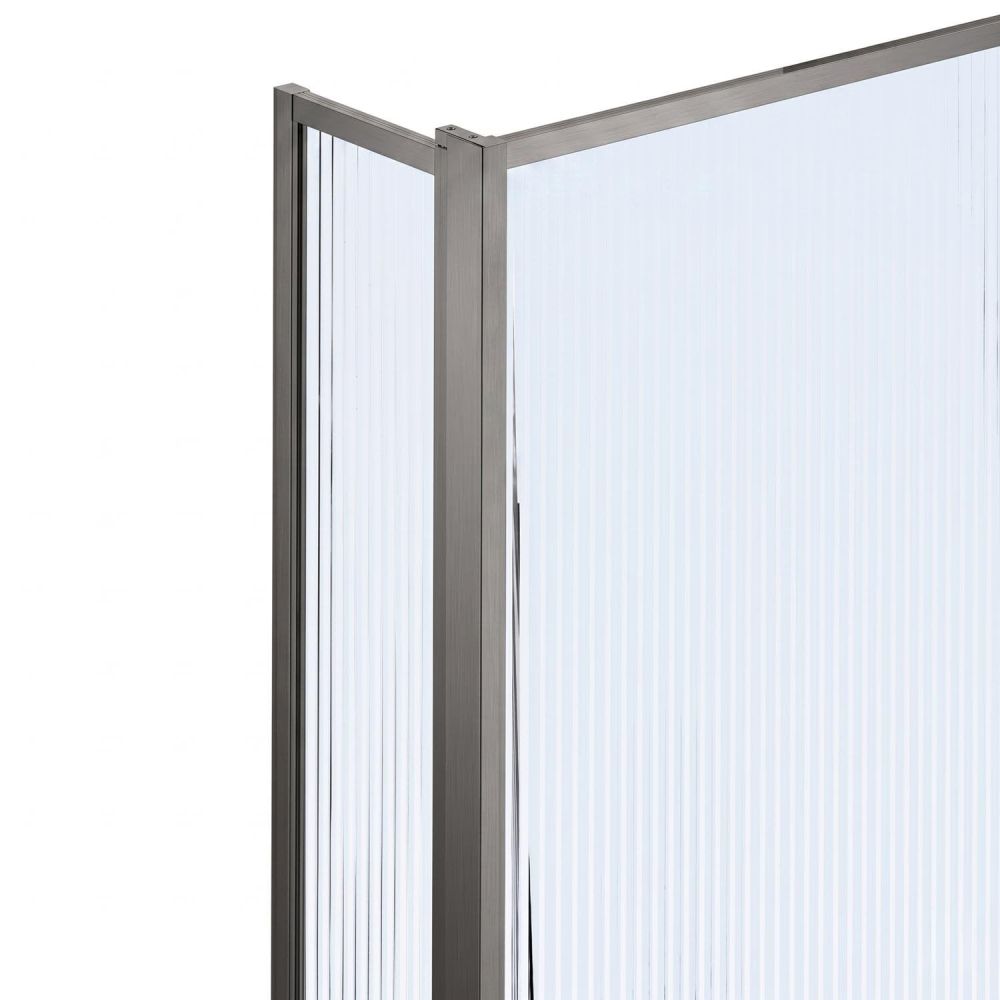 Amien Gunmetal Shower Screen Corner Post