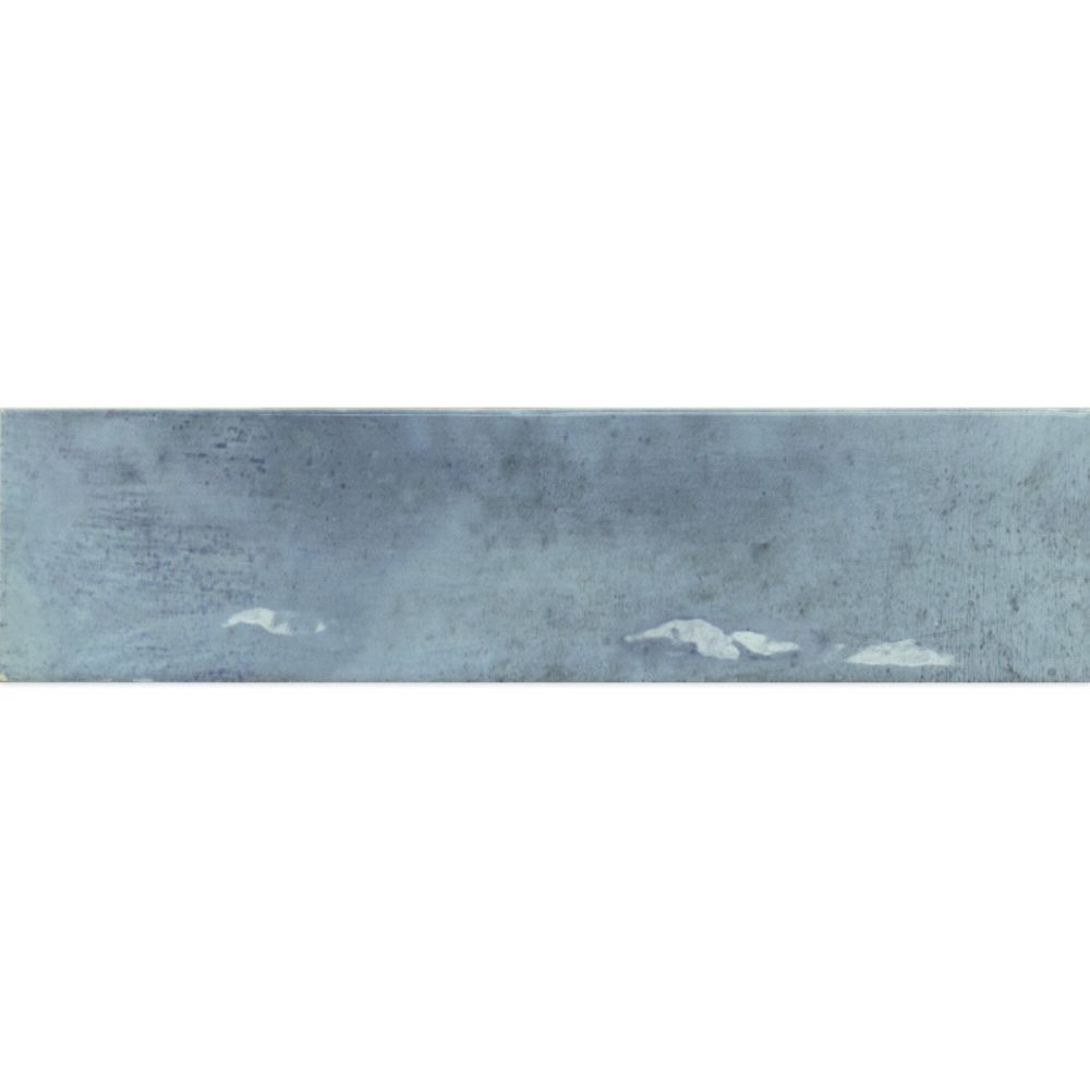 Babylon Blue Gloss Ceramic Brick Tile 246x60mm