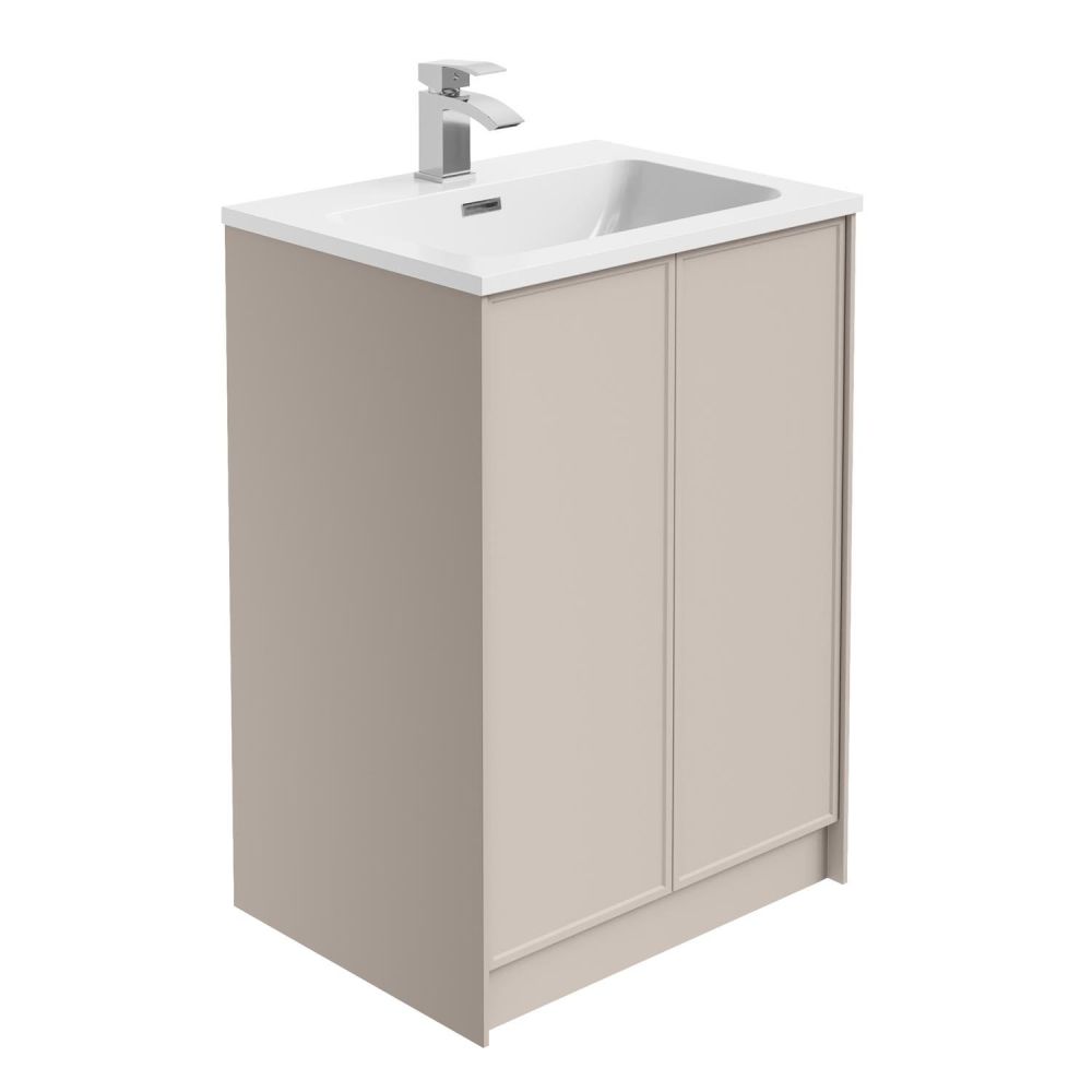Kendal French Blush Floor Standing Vanity Unit - 600mm