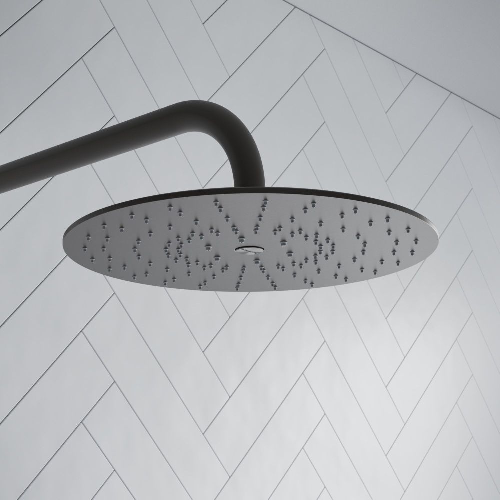 Aqualisa S1 Gunmetal Smart Digital Shower Triple Outlet (Slide Rail Kit with Bath Filler and Fixed Wall Head) Gravity Pumped