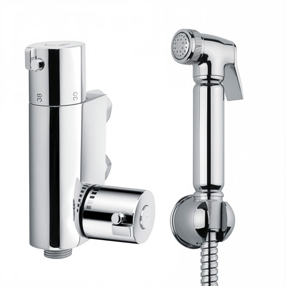 Chrome Douche with Thermostatic Mixer Valve