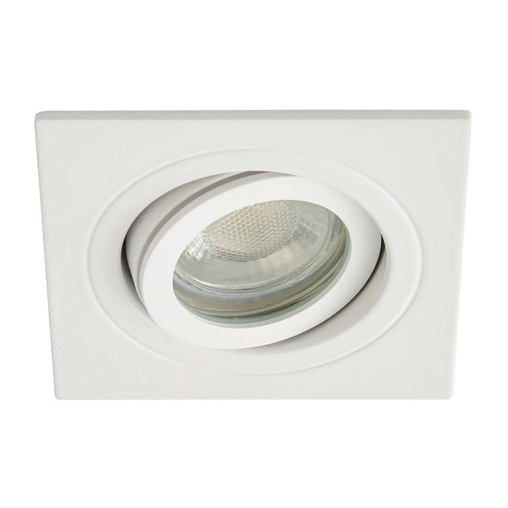 Leo White Tiltable Square Downlight