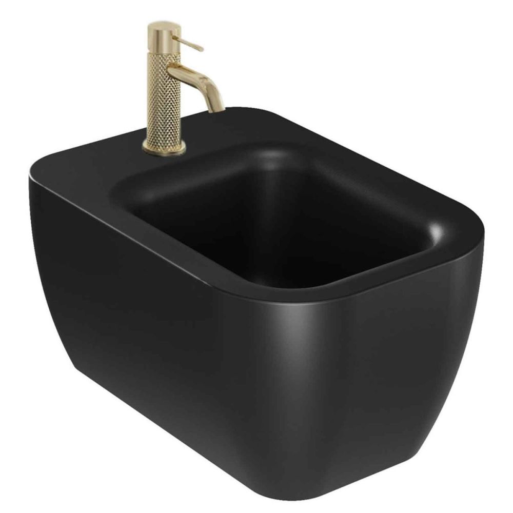Micheli Matt Black Wall Hung Bidet