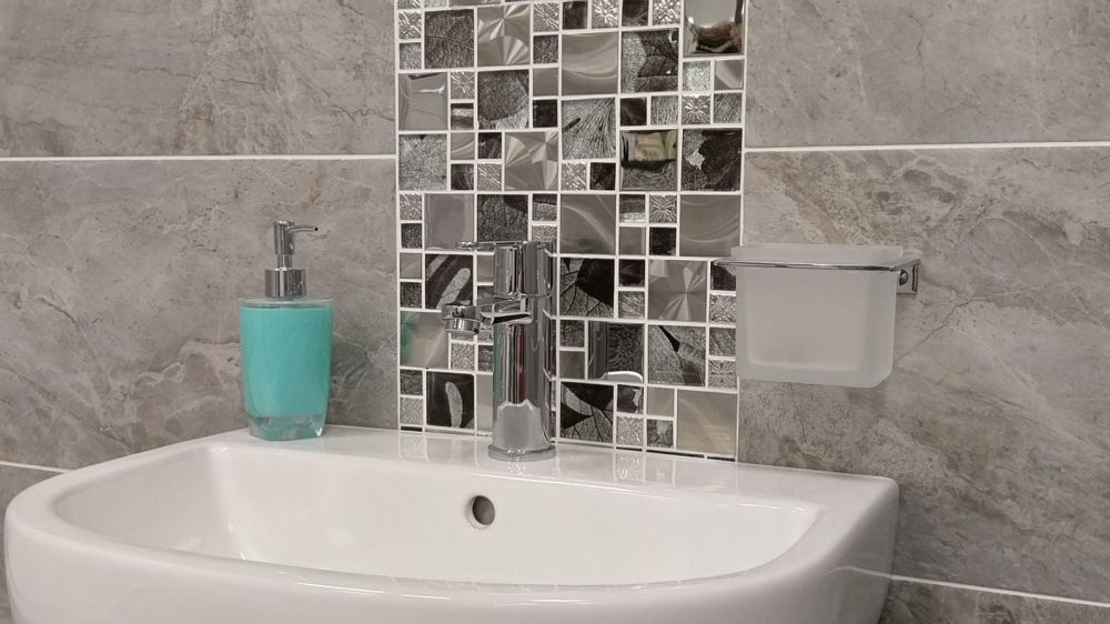 Sirius Modular Mosaic Styled with Freestanding Bath