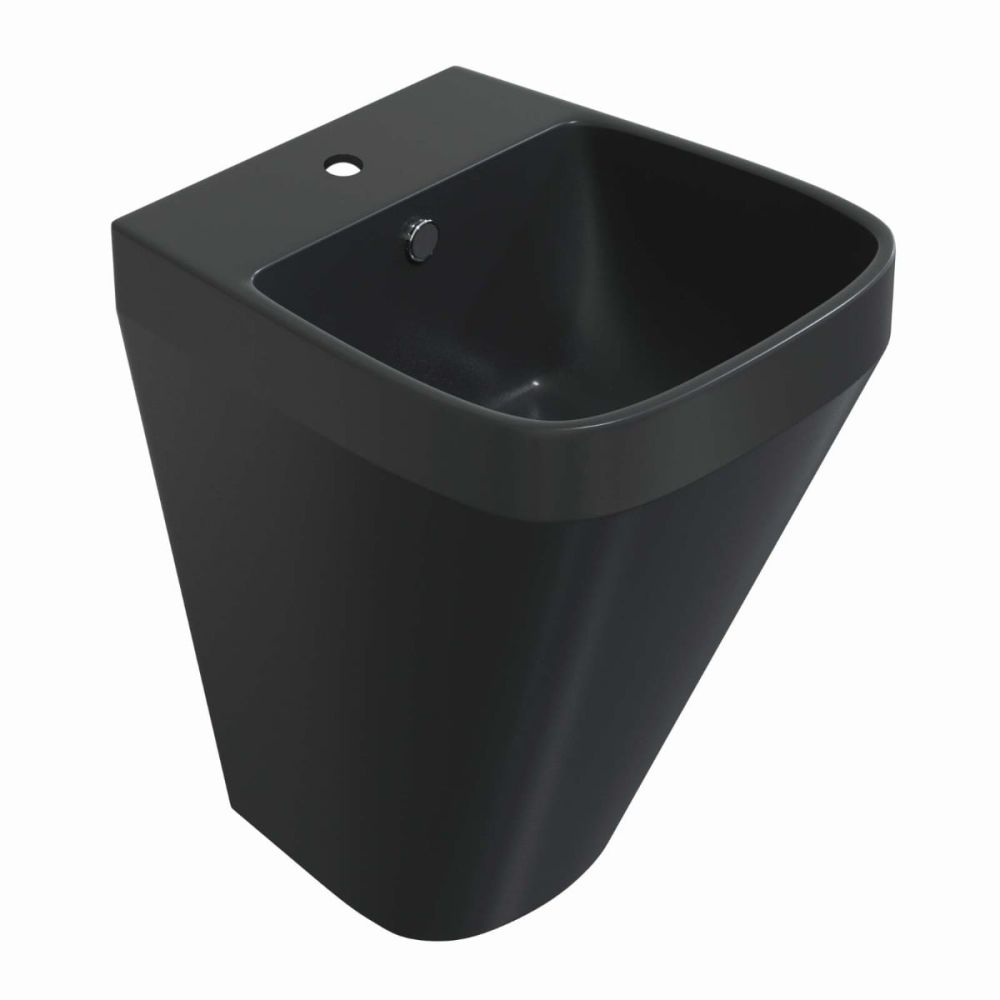 Belgrove Matt Black Wall Hung Basin
