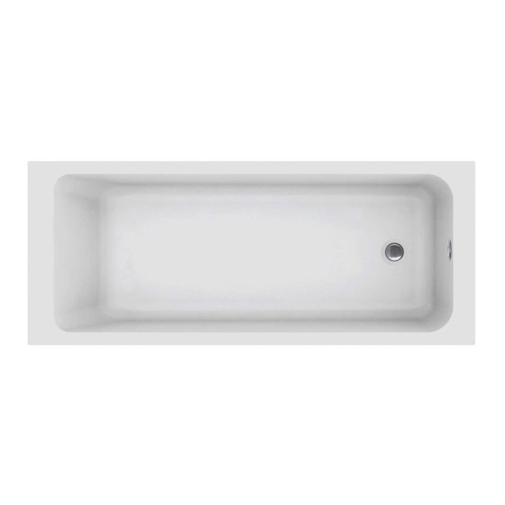 Aero Reinforced Acrylic Single Ended Bath 1600x700mm