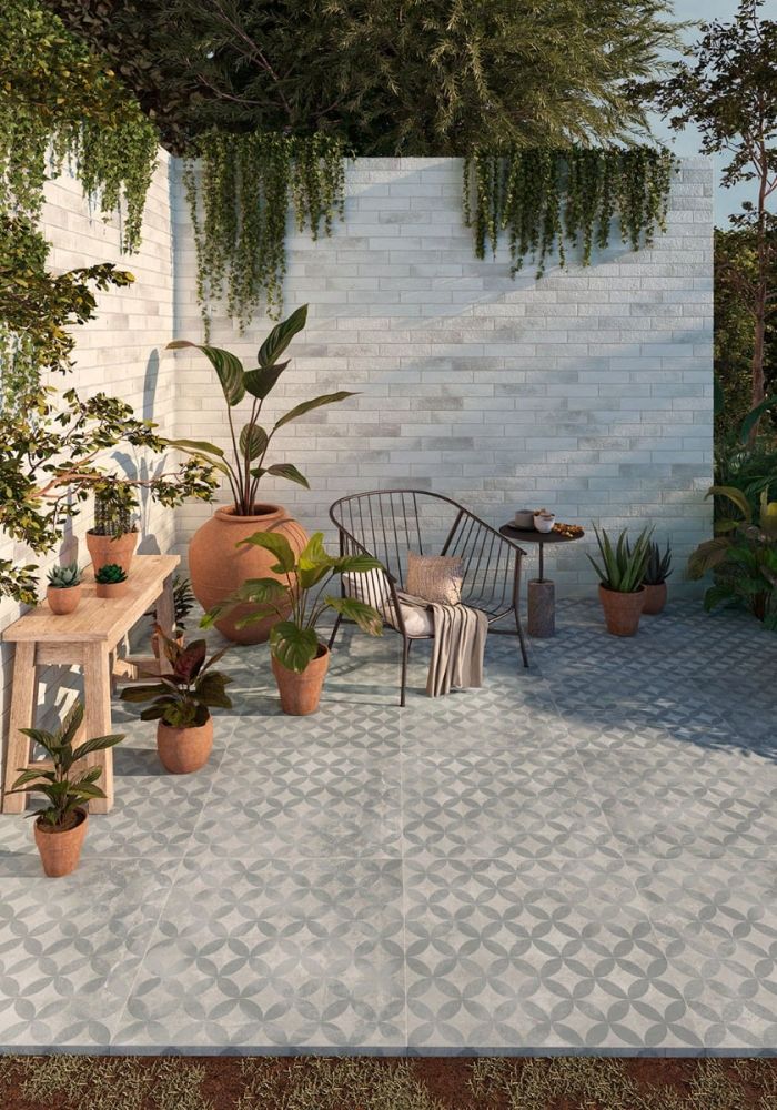 Geneva Dotstar Outdoor Matt Porcelain Tile 610x610mm