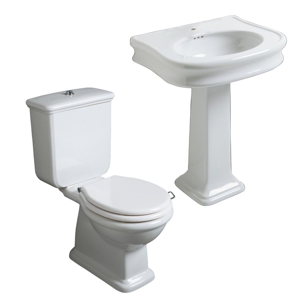 Laine Traditional Toilet & Basin Bathroom Suite