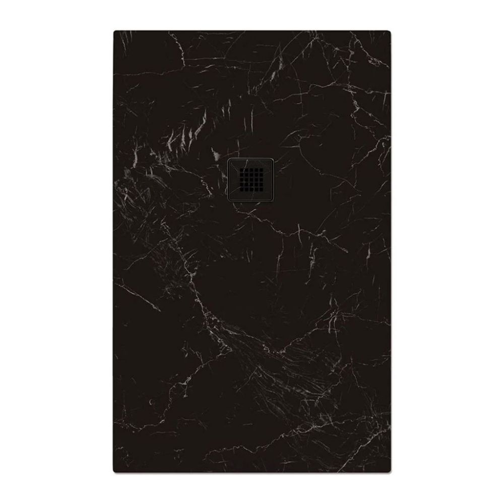 Black Marble 1500x800 Shower Tray | Stone Resin Shower Tray