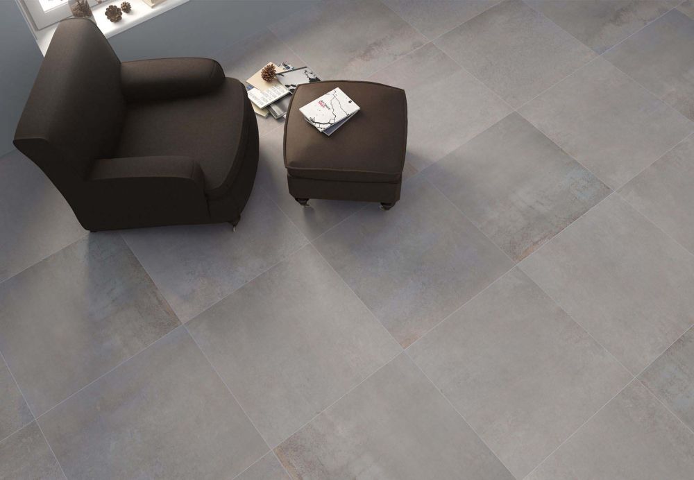 Forge Acero Rectified Porcelain Tile 600x600mm