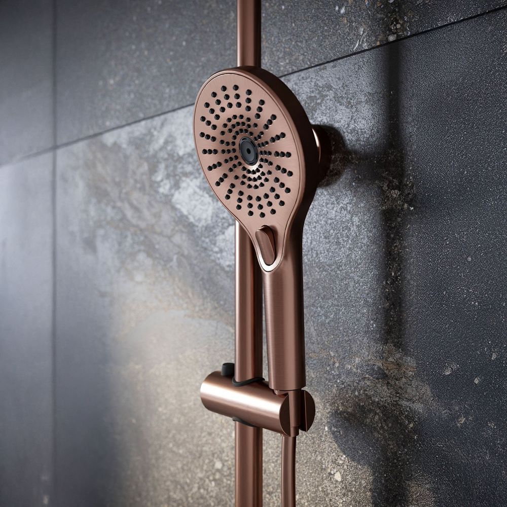 Moray Satin Bronze Thermostatic Shower Pack